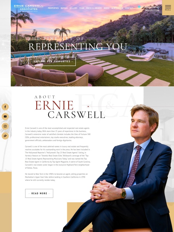 Ernie Carswell & Associates screenshot 0 on tablet