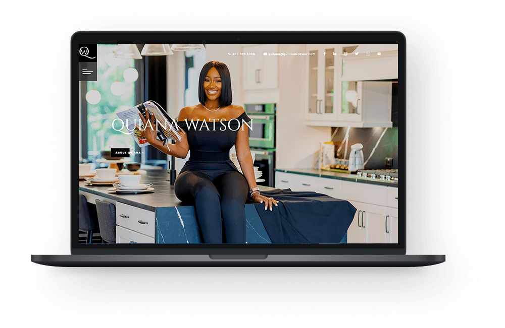 Quiana Shonté's screenshot on laptop