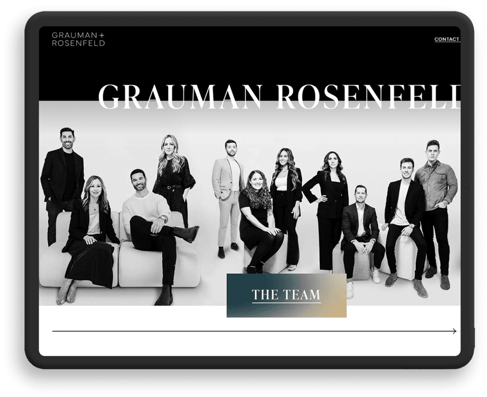 Grauman + Rosenfeld screenshot on tablet