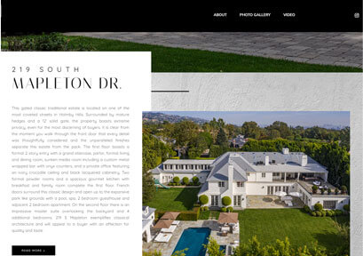 Custom Property Websites