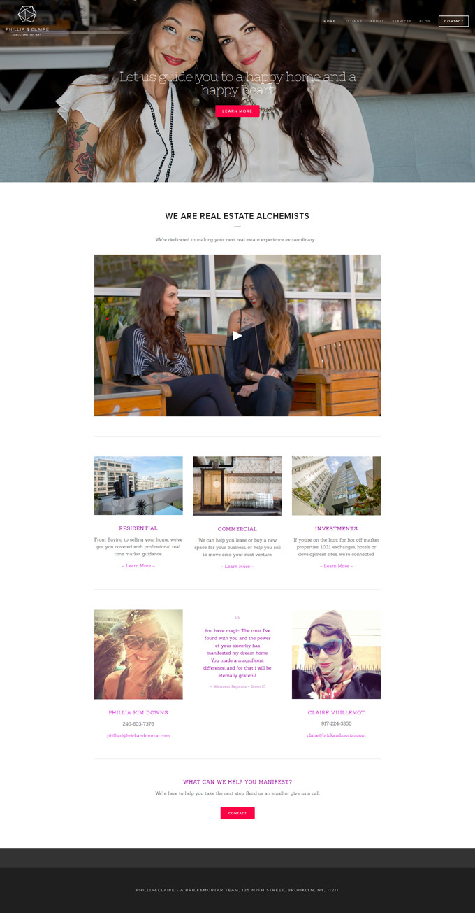 Phillia Downs and Claire Vuillemot - livingroomre.com