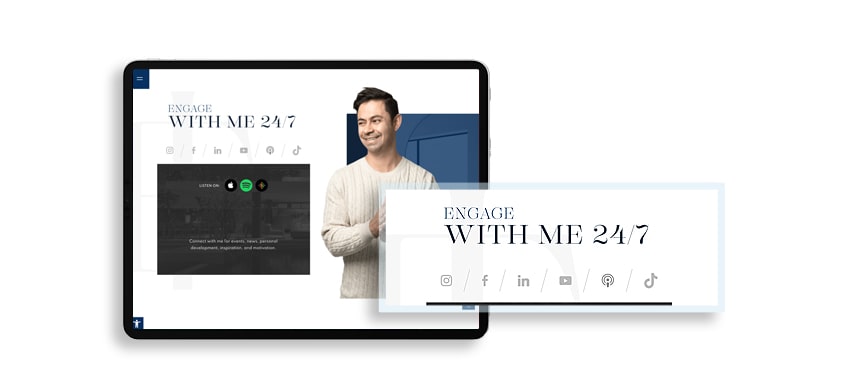 Encourage visitors to get in touch with you