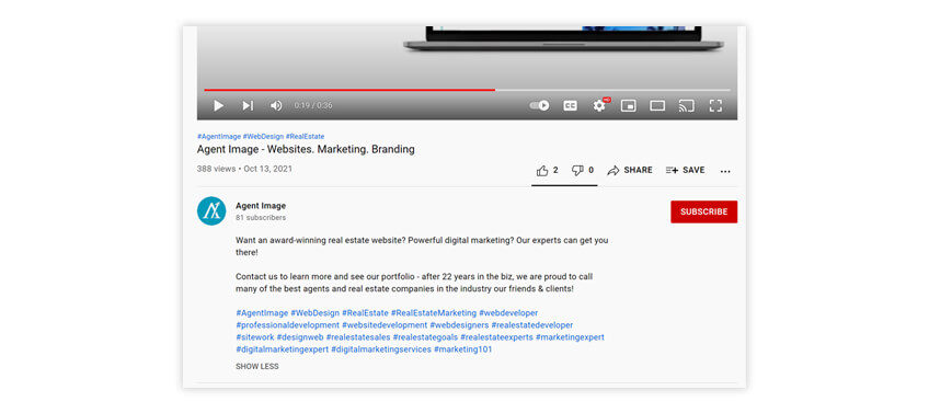 The video description