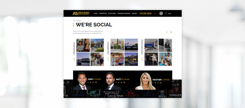 Include social media links