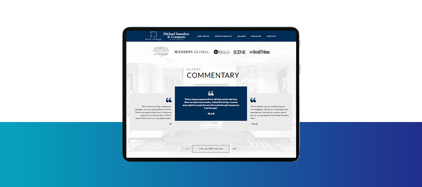 Testimonials and Affiliations