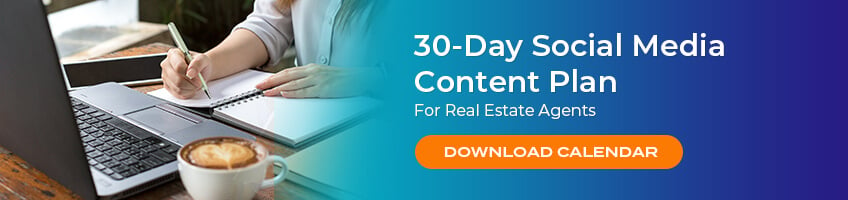 30-Day Social Media Content Plan For Real Estate Agents - Download Calendar