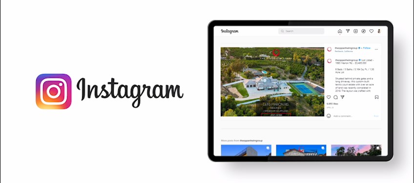 Instagram for real estate example