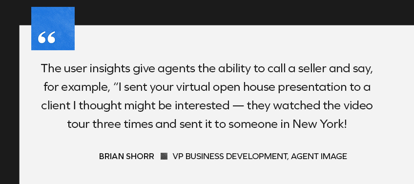 Agents can view and share user insights with sellers
