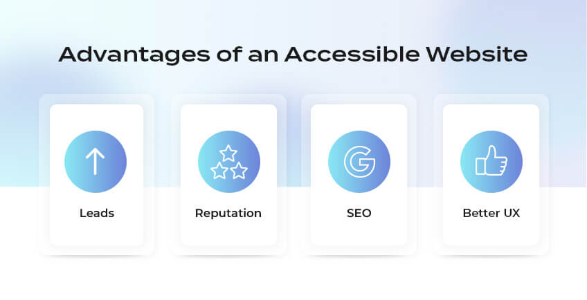 Advantages of an Accessible Website - Leads, Reputation, SEO, Better UX