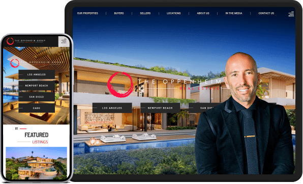 The Oppenheim Group's screenshot on tablet