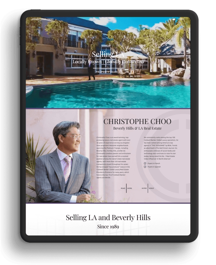 Christophe Choo's website screenshot