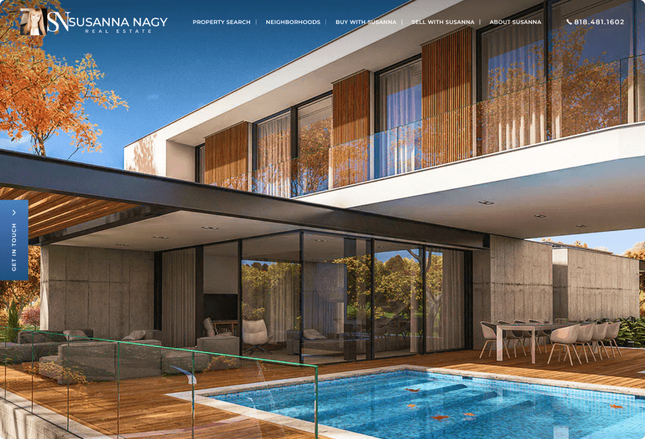 Susanna Nagy's website screenshot
