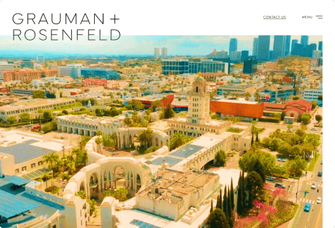 Grauman + Rosenfeld's website screenshot