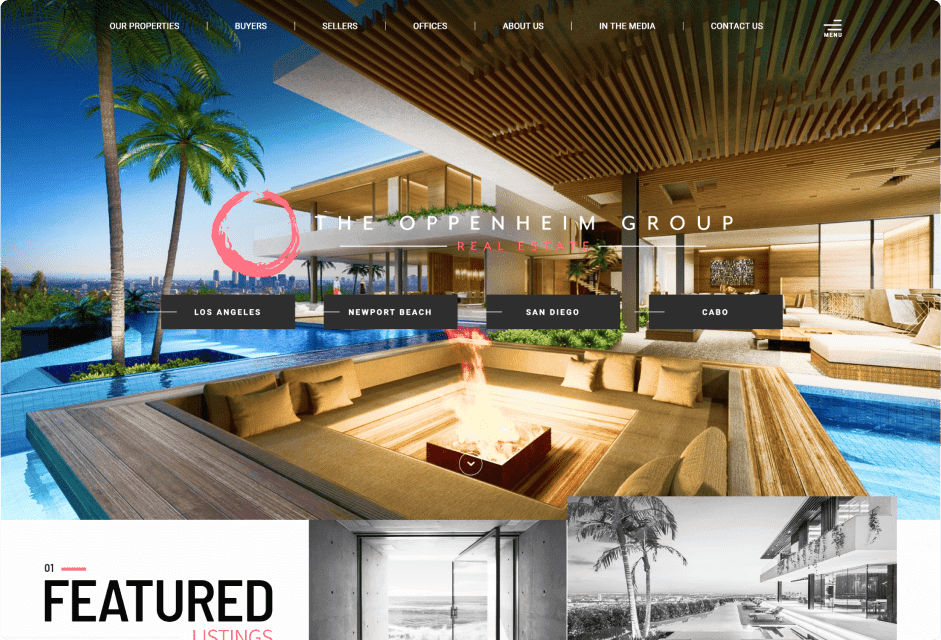 Oppenheim Group's website screenshot