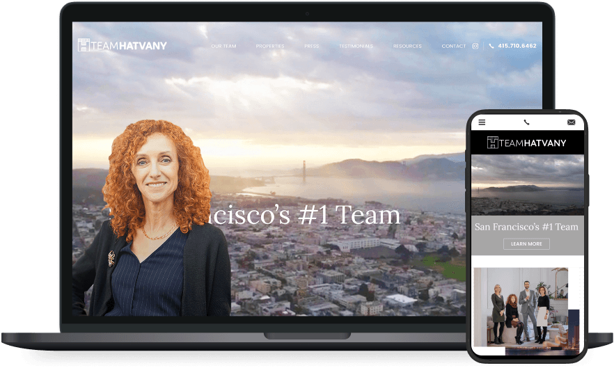 Team Hatvany's website screenshots