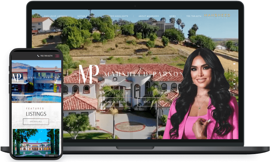 Mahsheed Parsons's website screenshots