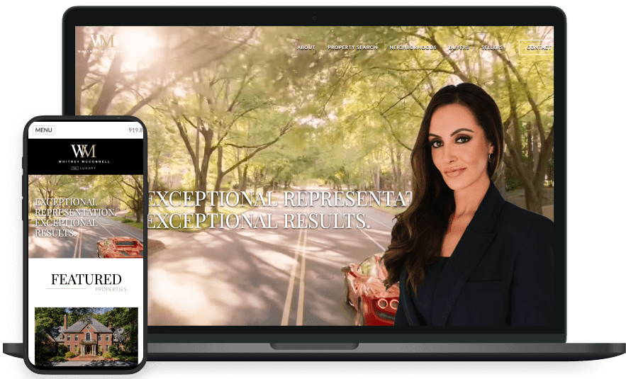 Whitney McConnell's website screenshots