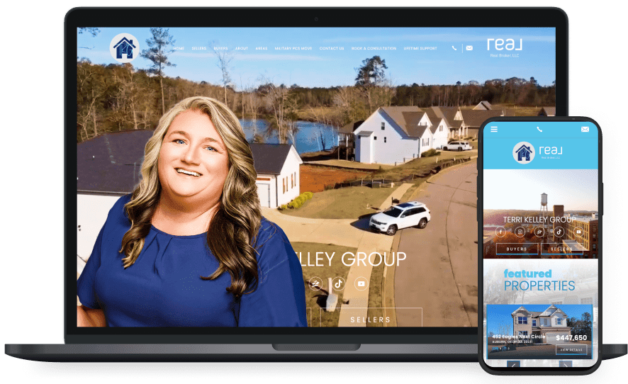 Terri Kelley's website screenshots