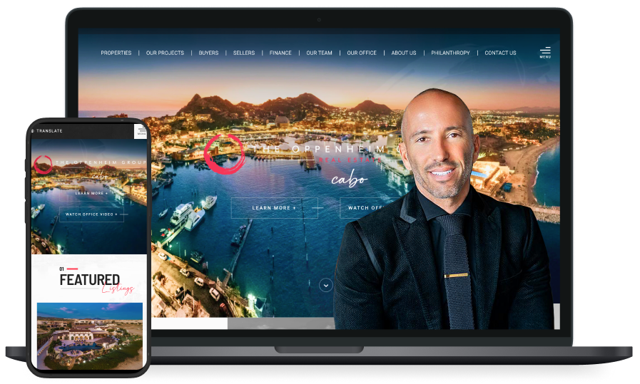 The Oppenheim Group Cabo's website screenshots