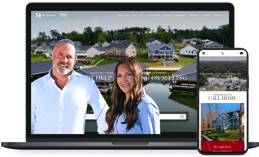 The M Group's website screenshots