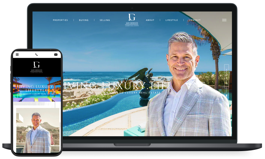 Ian Gengos's website screenshots