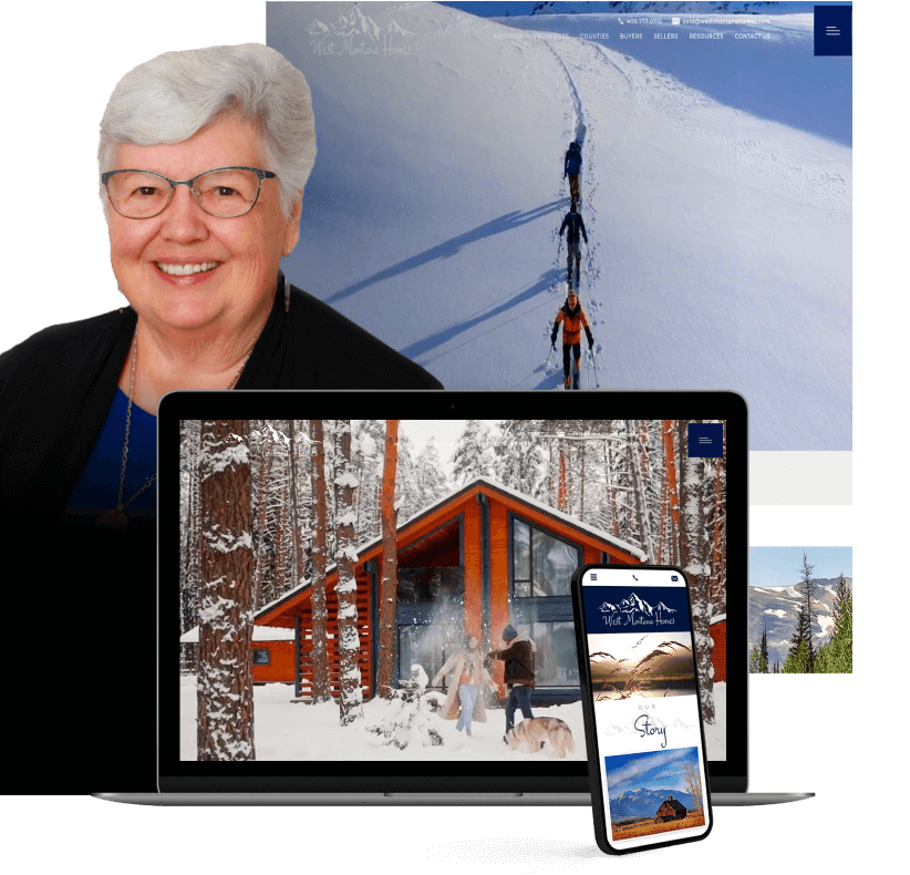 Vinda Milless website screenshots