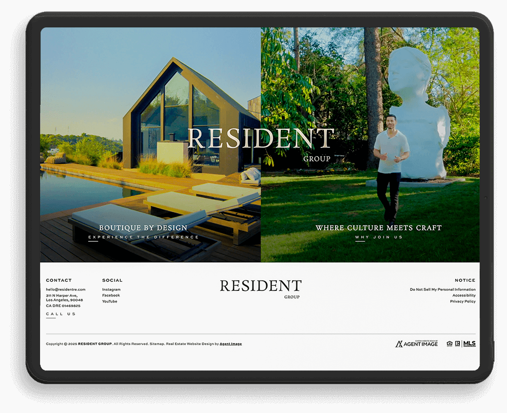 Resident Group screenshot on tablet