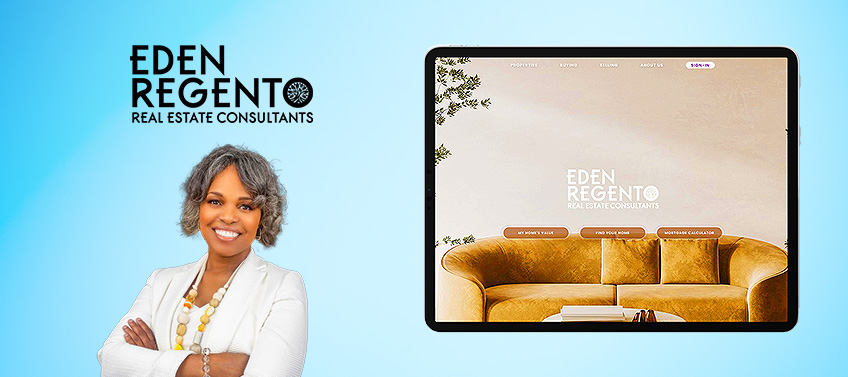 A showcase of Eden Regento’s real estate website