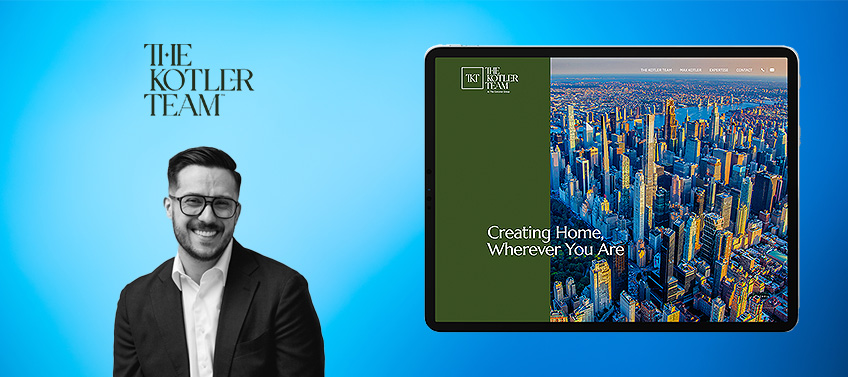 A showcase of The Kotler Team real estate website.
