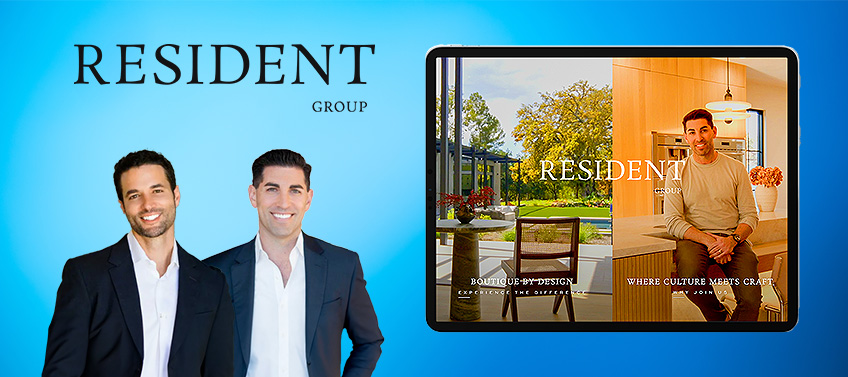 A showcase of the Resident Group real estate website.