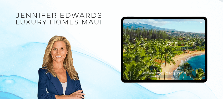 A showcase of Jennifer Edwards’s real estate website