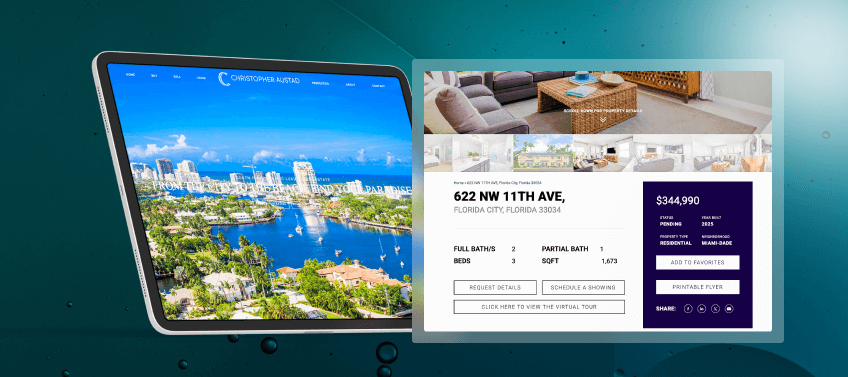 A showcase of Christopher Austad’s real estate website.