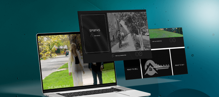 A showcase of The Nava Team’s real estate website.