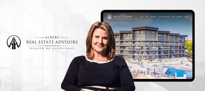 A showcase of the Albers Real Estate Advisors’ real estate website