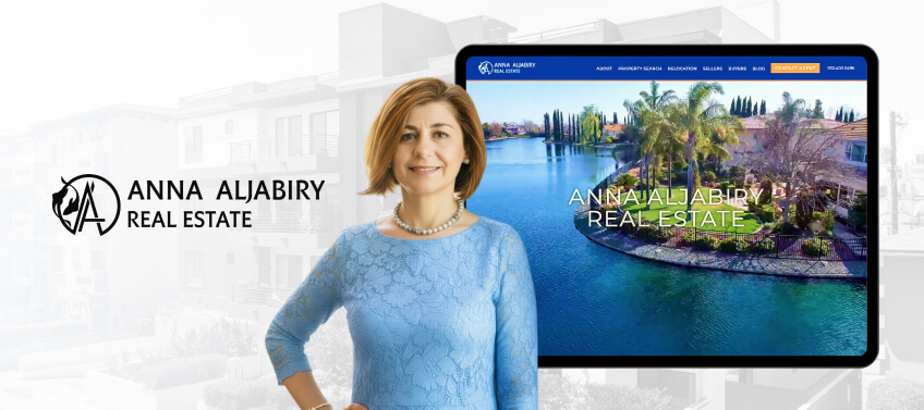 A showcase of Anna Aljabiry’s real estate website