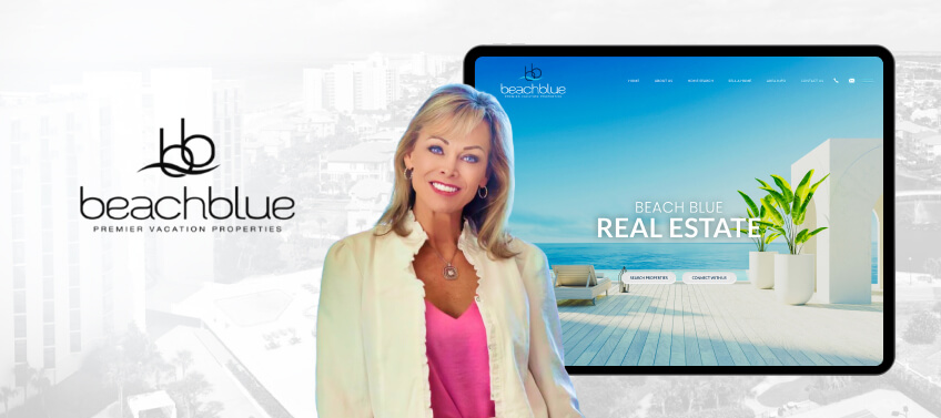 A showcase of Beach Blue Real Estate’s real estate website
