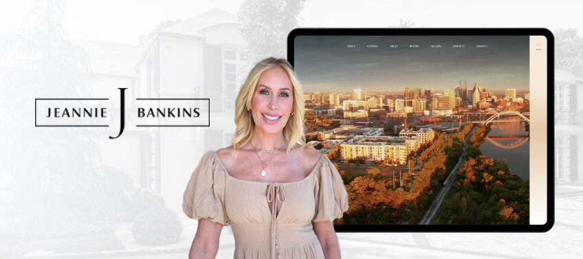 A showcase of Jeannie Bankins’s real estate website