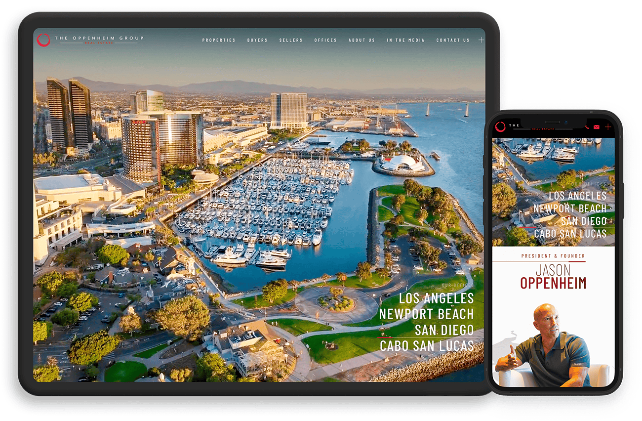 The Oppenheim Group's screenshot on devices