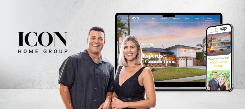 A showcase of Icon Home Group’s real estate website