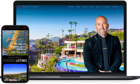 The Oppenheim Group's screenshot on tablet