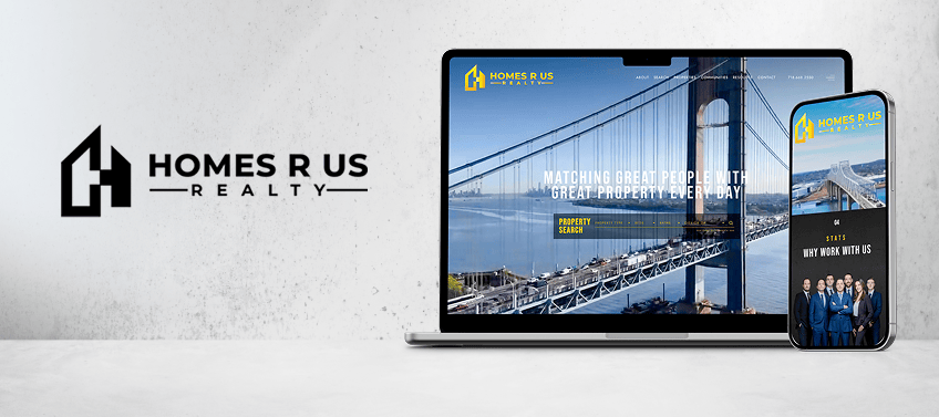 A showcase of Homes R Us Realty’s real estate website