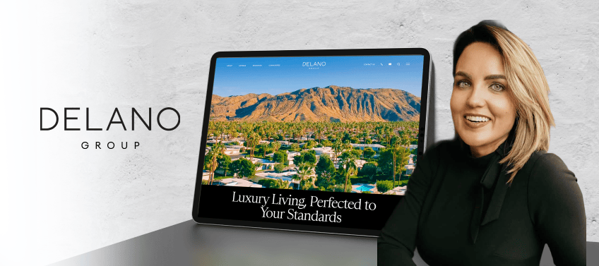 A showcase of Delano Group’s real estate website
