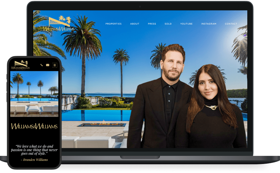 Williams & Williams Estates's website screenshot