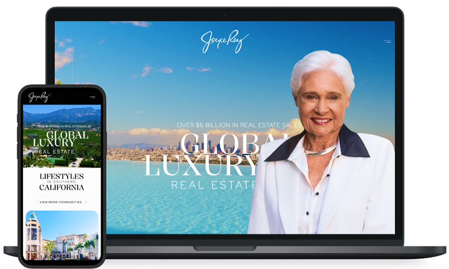 Joyce Rey's website screenshot