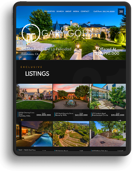 Gary Gold's website screenshot