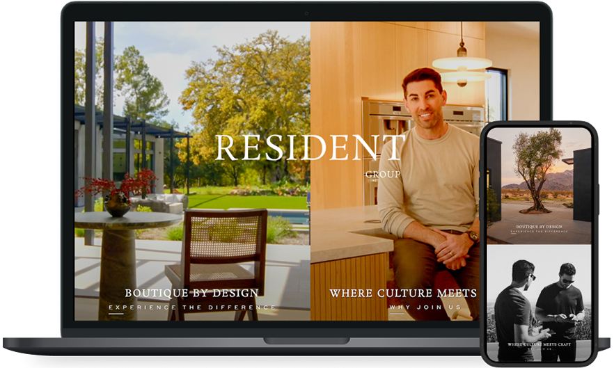 Resident Group's website screenshot