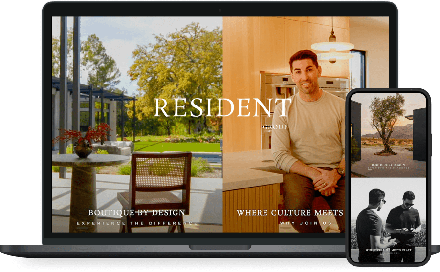 Resident Group's website screenshot