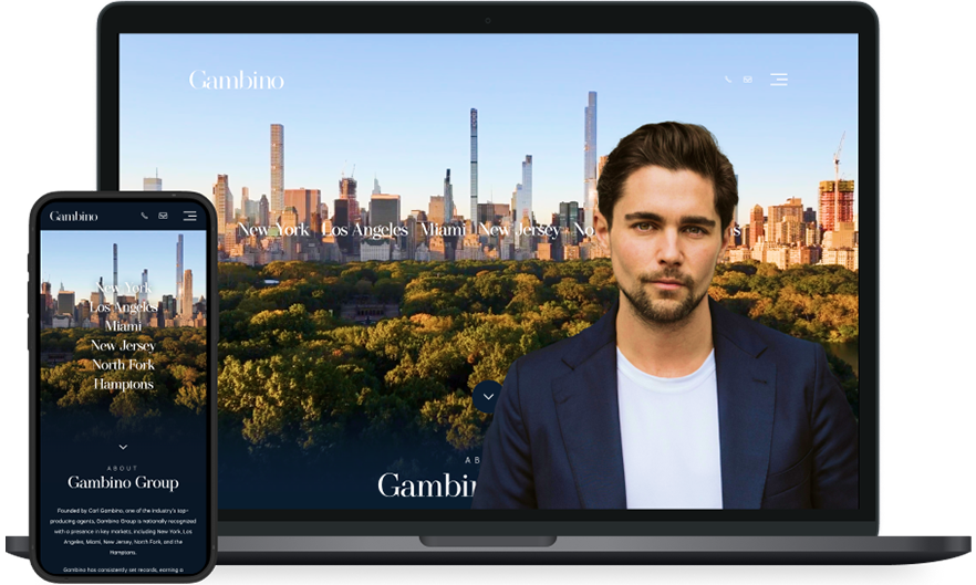 The Gambino Group's website screenshot