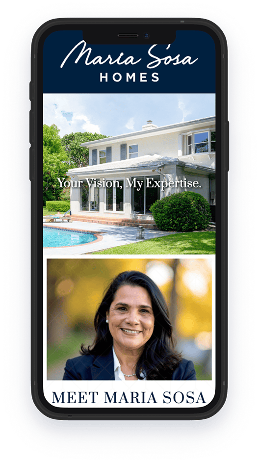 Maria Sosa Homes screenshot on phone