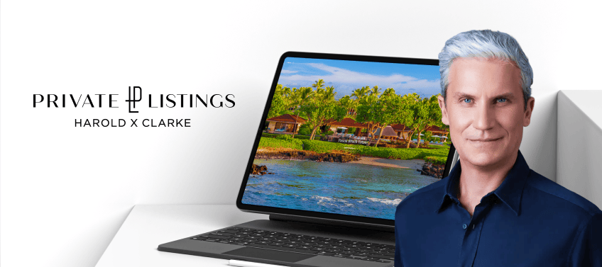 A showcase of Harold x Clarke’s Private Listings’ luxury real estate website design